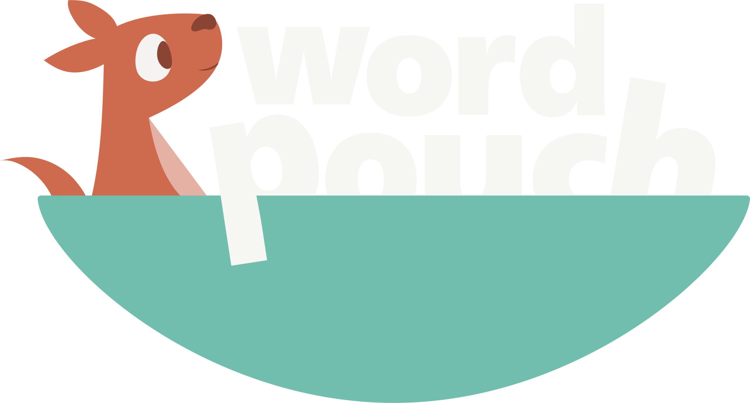 Word Pouch Logo for dark back ground