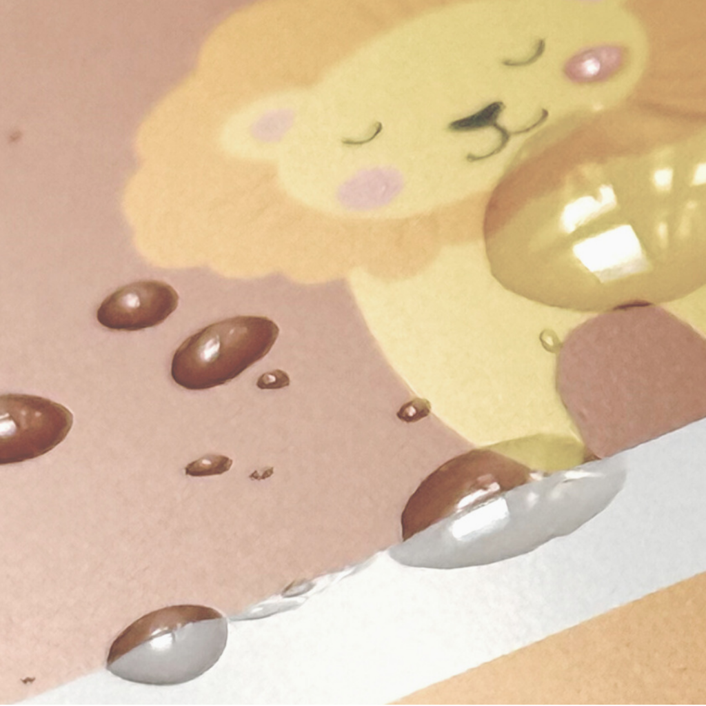 お風呂ポスター防水加工クローズアップ写真